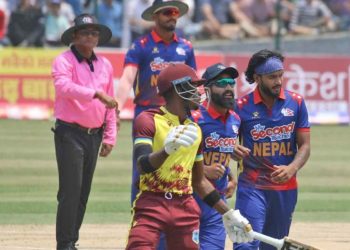 नेपालले टी-२० विश्वकपअघि वेष्टइण्डिज एसँग अन्तिम खेल खेल्दै